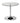 Kudos Chrome & Glass Pedestal Table